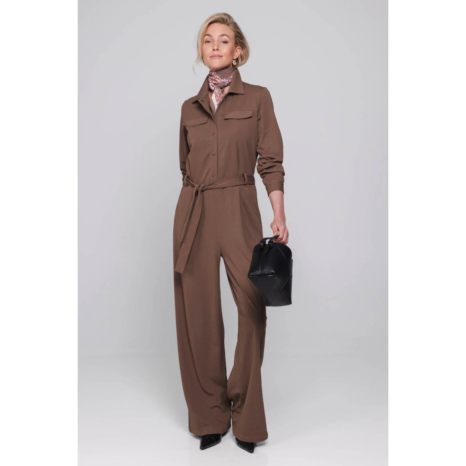 Accentil jumpsuit bruin