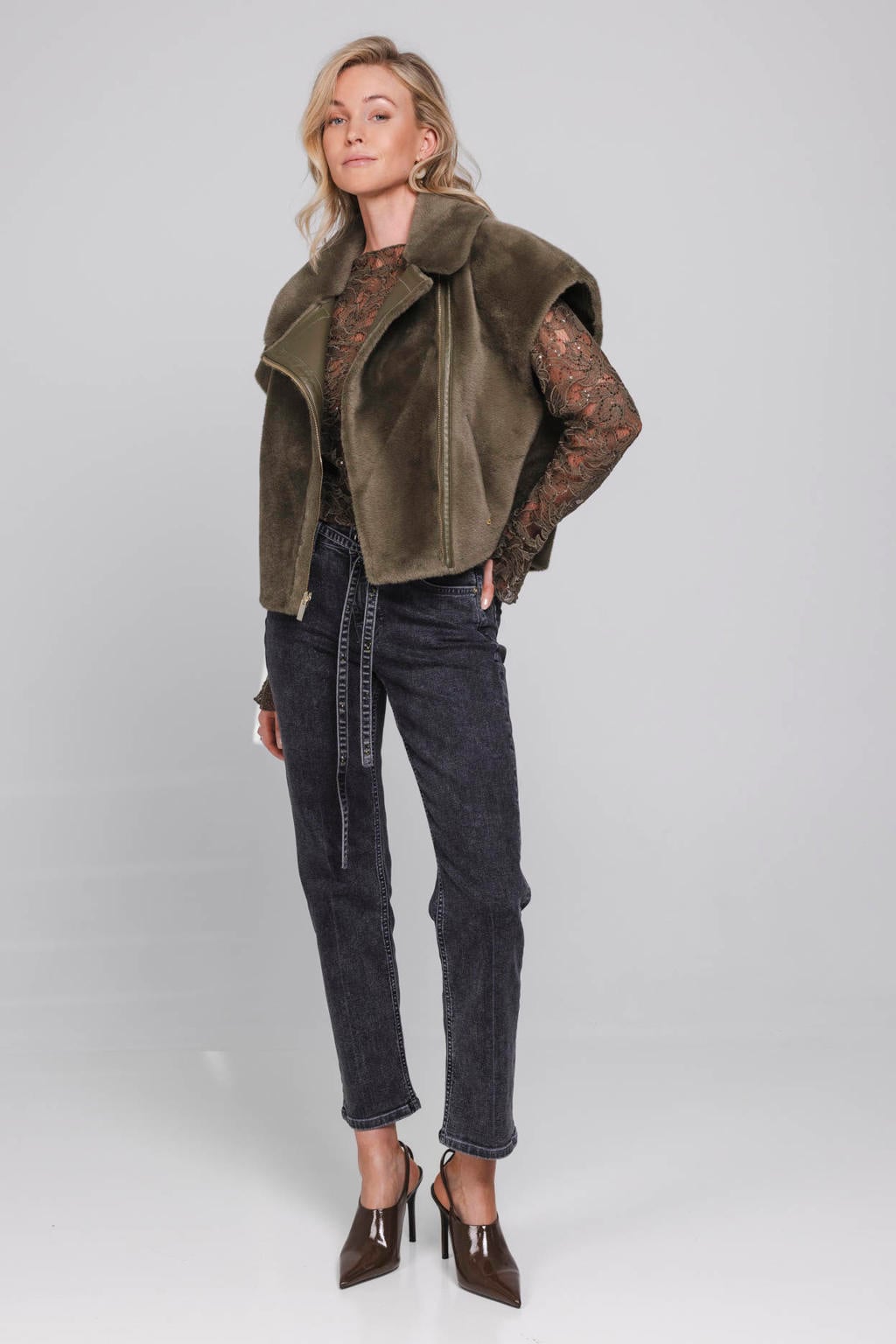 Accentil bodywarmer - donkergroen