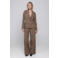 Accentil wide leg broek - bruin