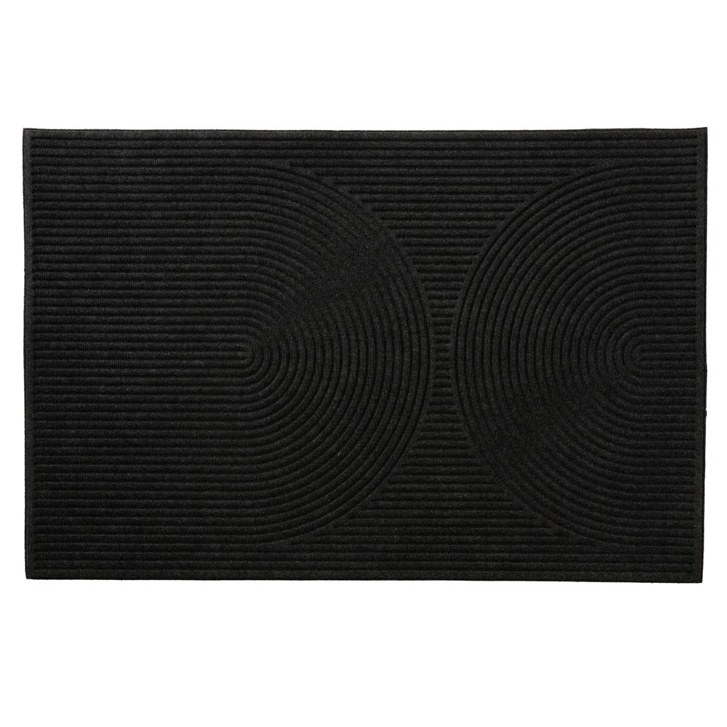 MD Entree deurmat Curves Archy antraciet (120x80 cm)