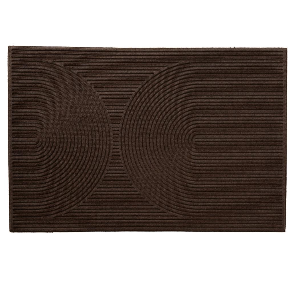 MD Entree deurmat Curves Archy bruin (120x80 cm)