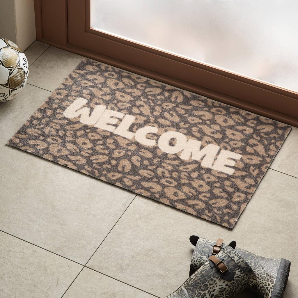 NOUS Living deurmat Welcome Cheetah (75x50 cm)