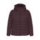 ONLY CARMAKOMA Plus Size quilted winterjas - donkerrood
