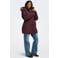 ONLY CARMAKOMA Plus Size winterjas - donkerrood