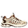 Manfield leren sneakers - beige/bruin
