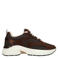 Manfield chunky suède sneakers - donkerbruin