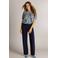 Ivy Beau wide leg broek - donkerblauw
