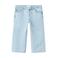 Mango Kids regular waist straight leg jeans met strass-steentjes - lichtblauw