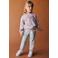 Mango Kids regular fit jeans met strass-steentjes - grijs