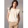 Mango Kids blousetop met borduursels - ecru