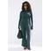 Mango wide leg broek - grijsblauw