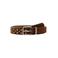 MANGO TEEN leren riem met studs - bruin