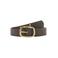 MANGO TEEN leren riem met eyelets - taupe
