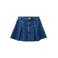 Mango Kids korte spijkerrok met rafels - donkerblauw