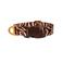 Dogguo Hondenhalsband ETHNIC-COLLAR-BROWN/PEACH-M