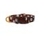 Dogguo Hondenhalsband DOT-COLLAR-BROWN/BLUE-M