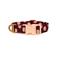 Dogguo Hondenhalsband DOT-COLLAR-BORDEAUX/PEACH-M