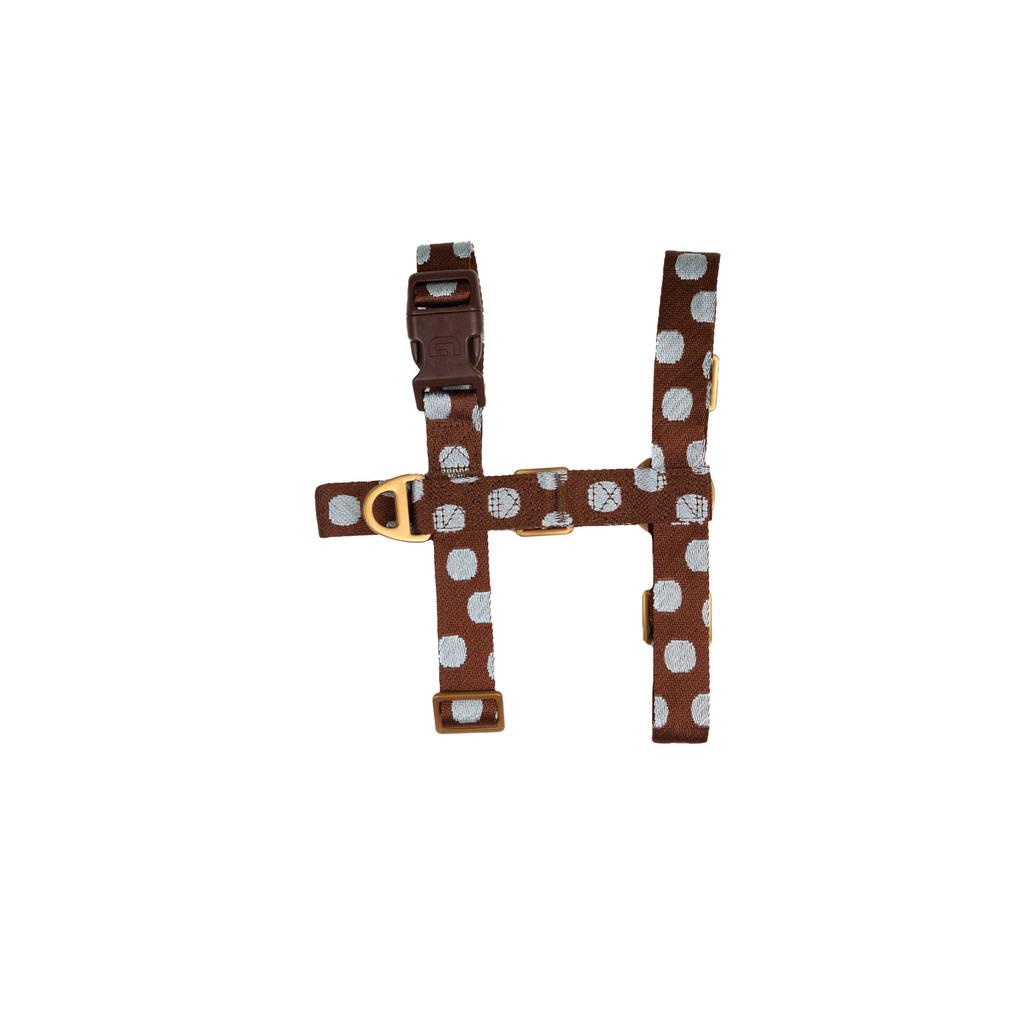 Dogguo Hondenharnas DOT-HARNESS-BROWN/BLUE-S