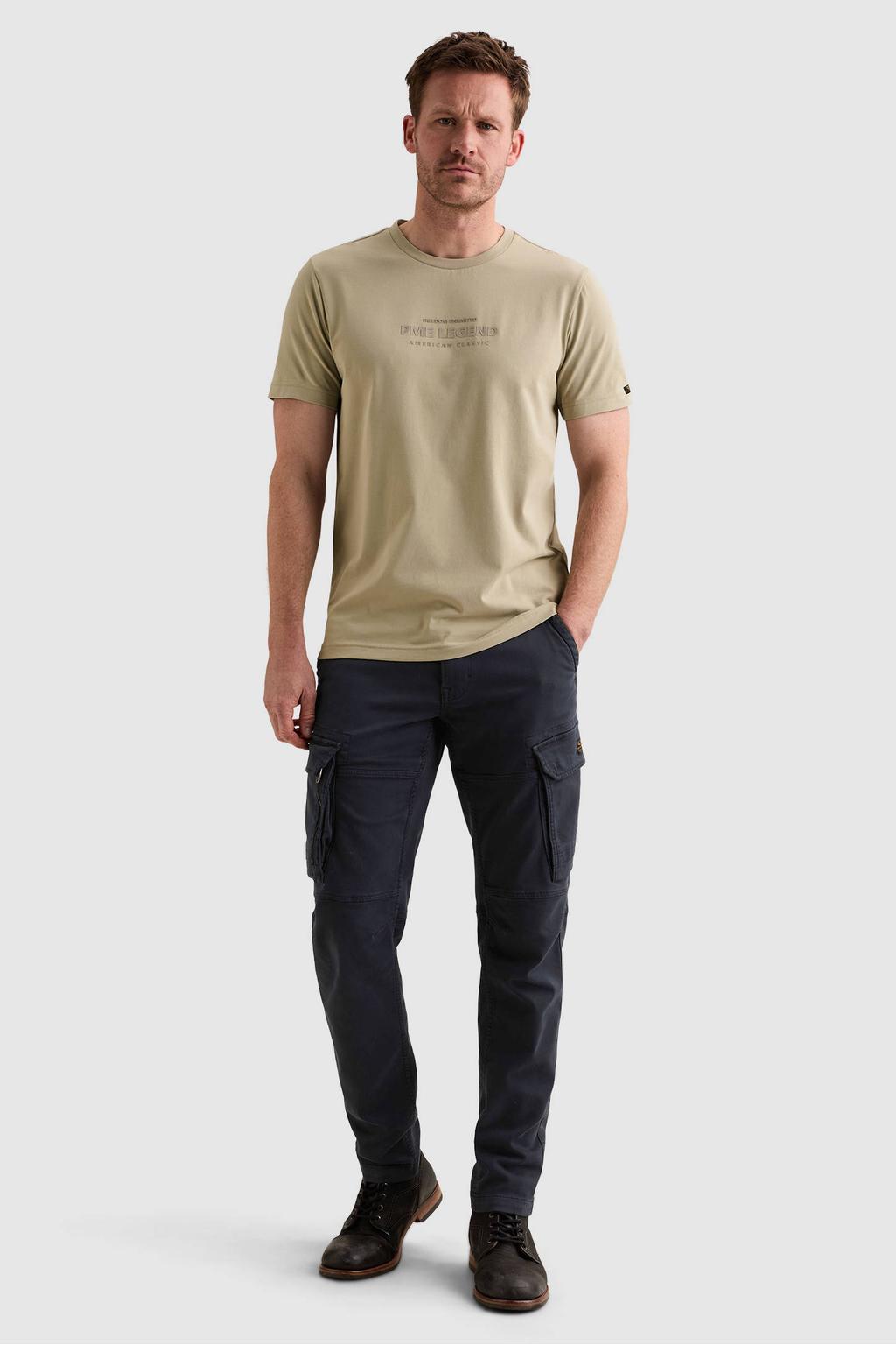 PME Legend regular fit T-shirt met print - lichtgroen