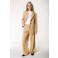 Colourful Rebel straight leg pantalon met plooien - oker