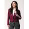 Colourful Rebel cropped blazer met krijtstreep - donkerrood