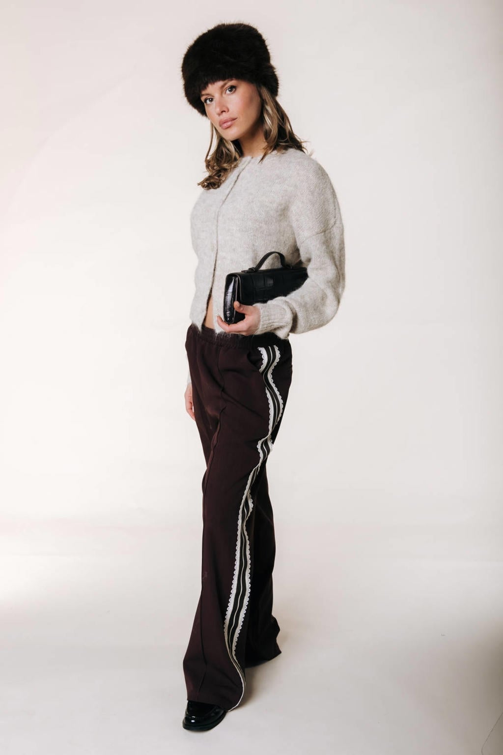 Colourful Rebel straight leg joggingbroek - bruin