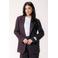 Colourful Rebel regular fit geruite blazer met borduursels en wol - donkerpaars