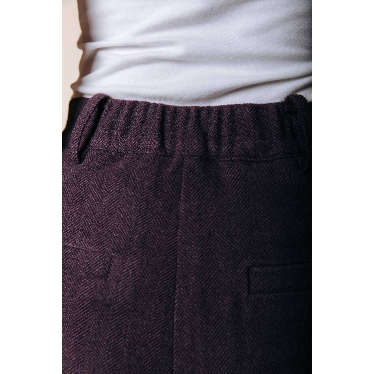 Colourful Rebel straight leg pantalon donkerpaars