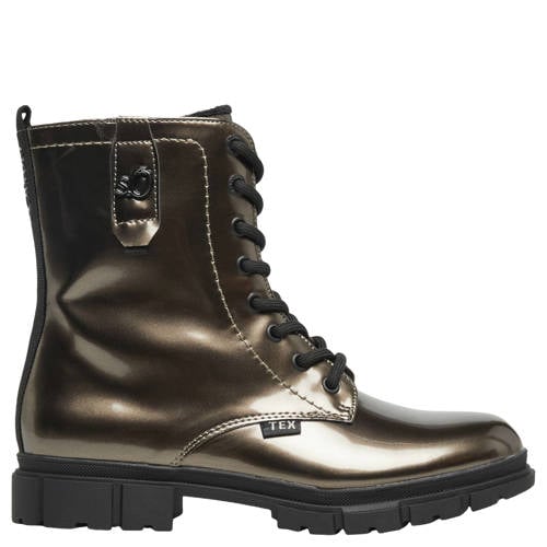 s.Oliver enkelboots met profielzool grijs metallic