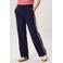 Miss Etam high waist straight leg gestreepte broek - blauw