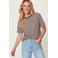 Miss Etam gestreept T-shirt - bruin