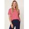 Miss Etam gestreept T-shirt - rood
