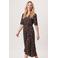 Miss Etam midi jurk met stippen - bruin