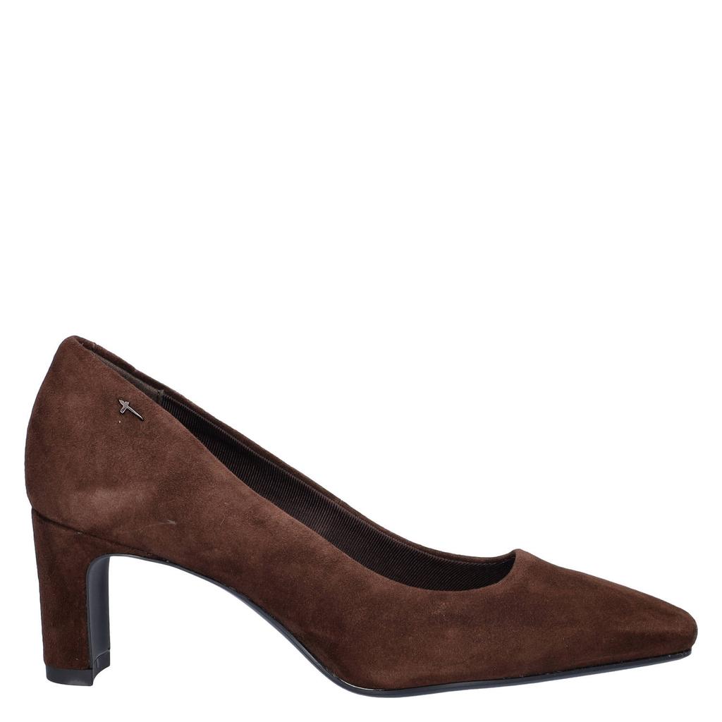 Bruine dames Tamaris suède pumps met hak -