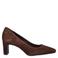 Tamaris suède pumps met hak - bruin