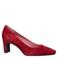 Tamaris suède pumps met hak - rood