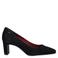 Tamaris suède pumps met hak - zwart