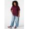 MS Mode top Plus Size - donkerrood