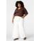 MS Mode top Plus Size - bruin
