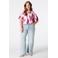 MS Mode top Plus Size met print - roze