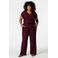MS Mode top Plus Size - donkerrood