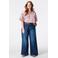MS Mode top met stippen Plus Size - roze