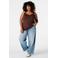 MS Mode top Plus Size - bruin