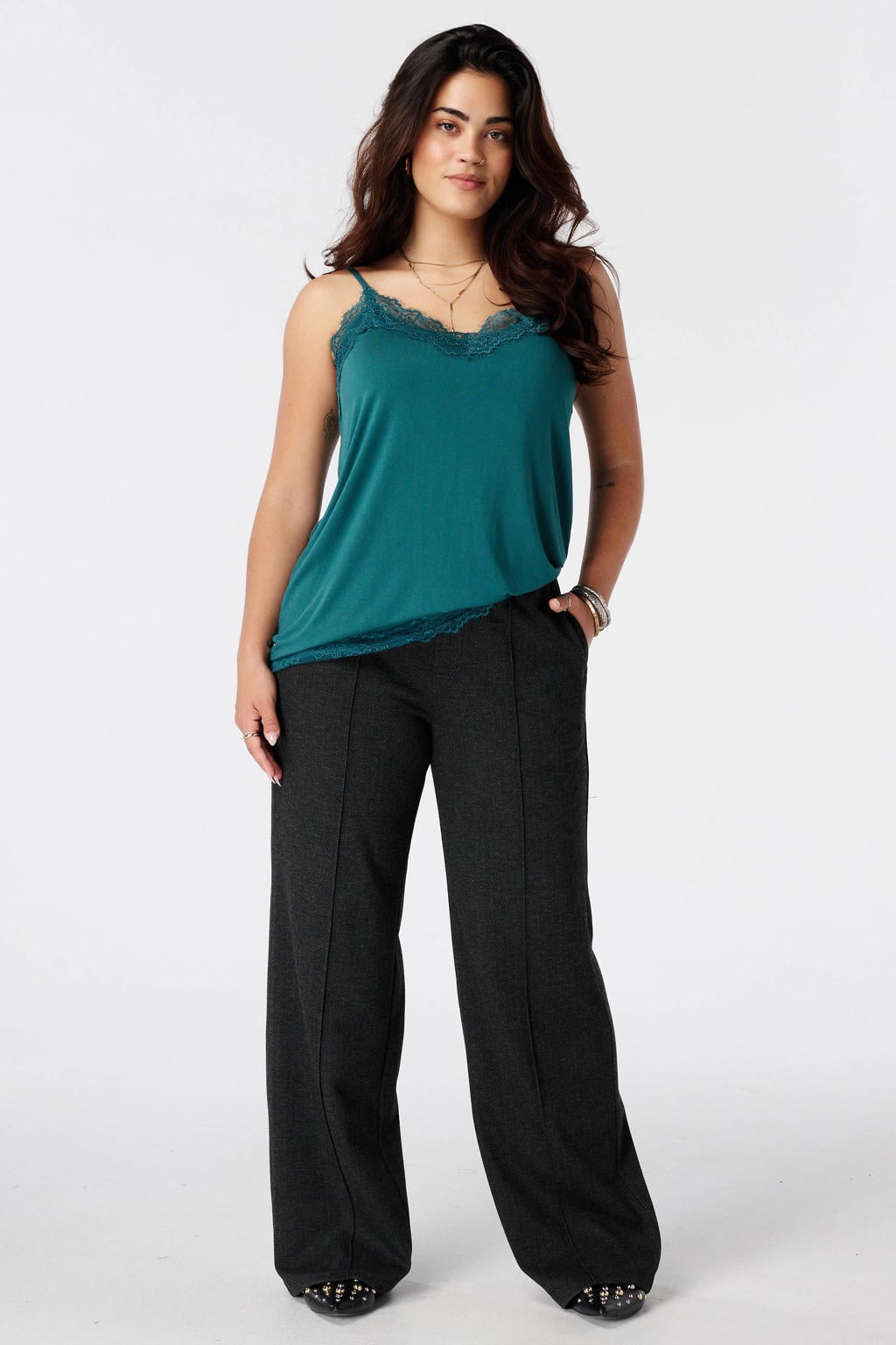 MS Mode top Plus Size - petrol