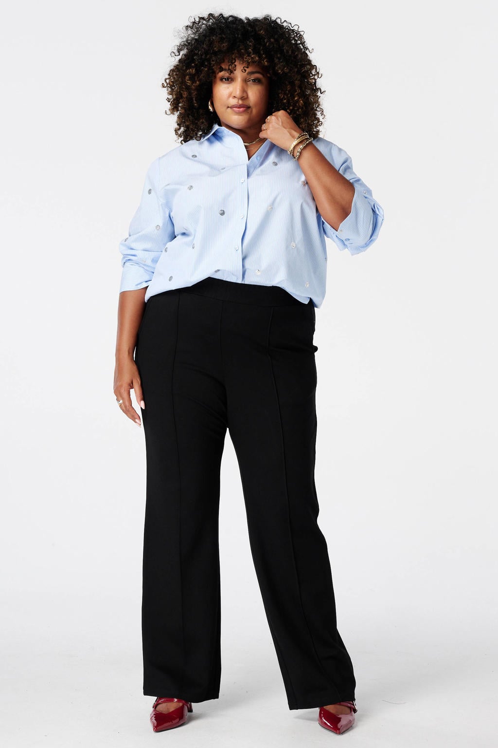 MS Mode broek Plus Size - zwart