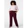 MS Mode broek Plus Size - donkerrood