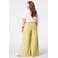 MS Mode wide leg broek met ceintuur Plus Size - limegroen