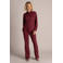Yest flared broek - donkerrood