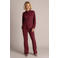 Yest flared broek van travelstof - donkerrood