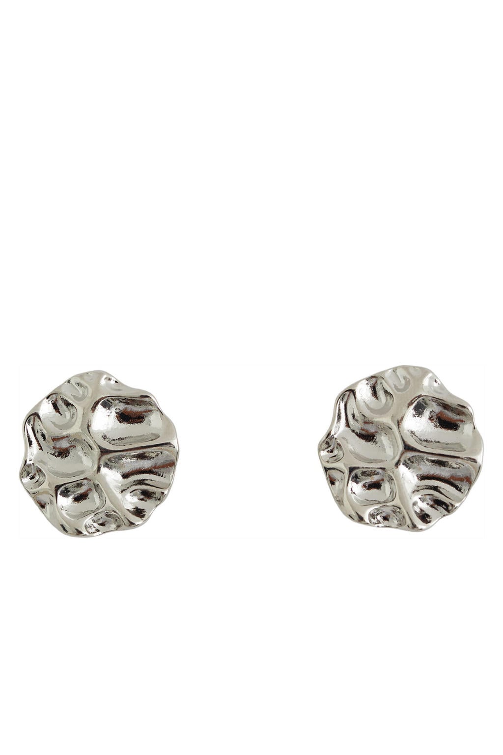 WE Fashion button cover zilverkleurig